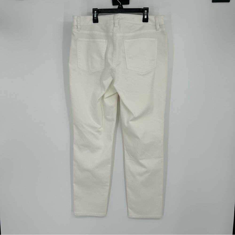 Talbots‎ Flawless Five Pocket White Denim Heritage Jeans Size 12 Casual Summer - Picture 5 of 7
